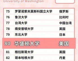 华盛顿大学相当于国内什么水平