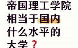 帝国理工与国内985比较