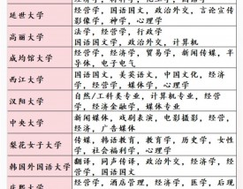 韩国科学技术研究所王牌专业