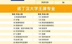 诺丁汉大学世界排名