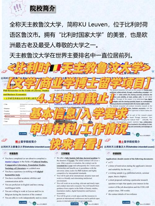 鲁汶大学留学一年费用-图1