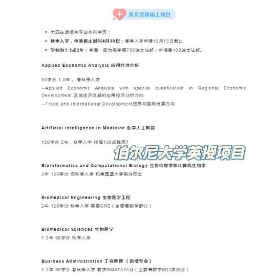 伯尔尼大学留学一年费用-图1