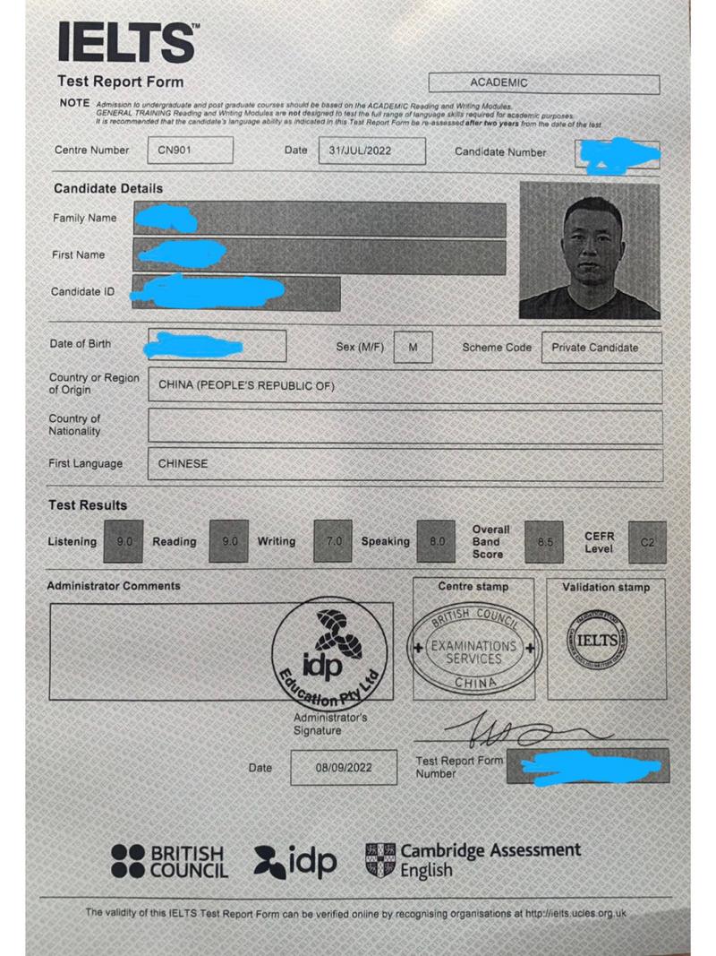 雅思8.5分中国有几个人-图1
