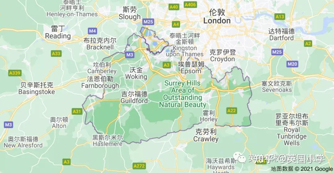 surrey是英国哪个城市-图1